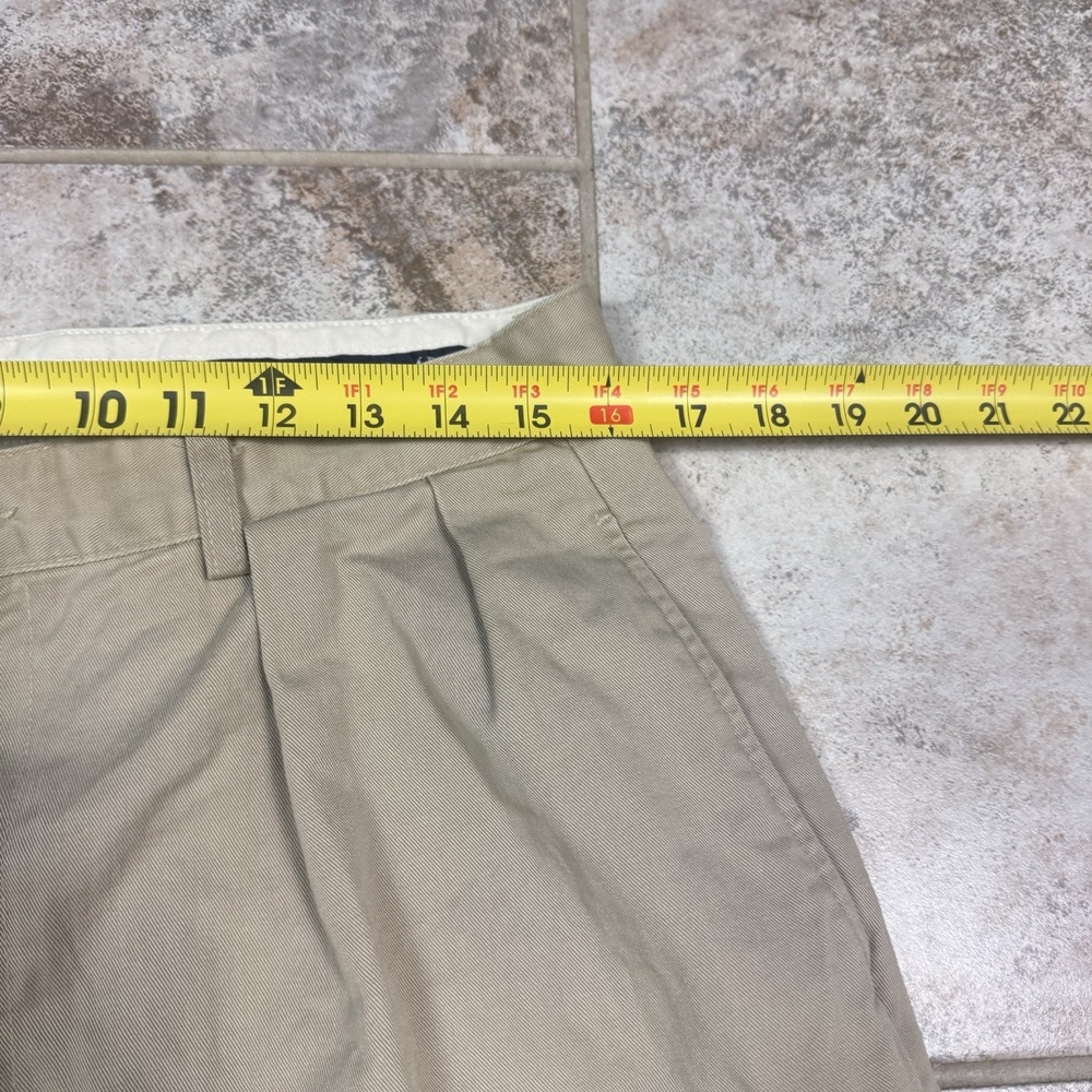 Polo Ralph Lauren 90s Vintage Chino Pants Mens Beige 35x34 Zip Fly Pleated - Picture 5 of 10